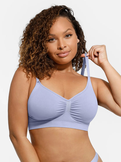 Nooahone Wireless Shaping Bra - back view showing wide band